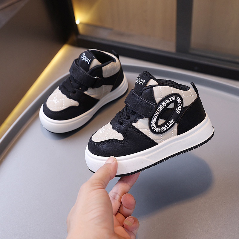High Top Toddler Sports Sneakers Kids Running Board Shoes Kidszworld Boys Girls Casual Trainers Children Outdoor Walking Footwear Shoes Sizes 21 - 32 
