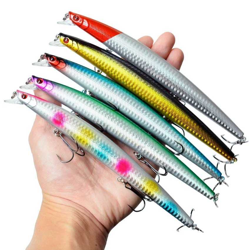 1Pcs Bass Big Wobbler Fishing Lure Minnow Mixed Model Artificial Hard Bait 18cm 24g Floating Water Sea Trolling Wobbler Z250411