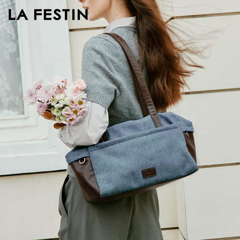 LA FESTIN Original 2025 New Tote Bags Fashion Shoulder Brand Women High-Capacity Leather Bag