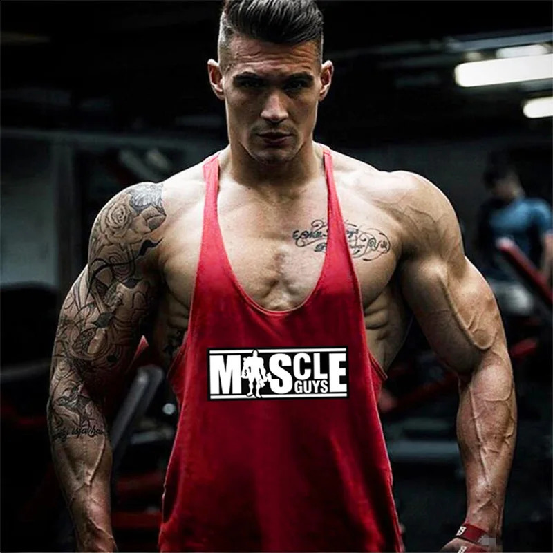 Muscle Mens Thin Belt Fitness Striger Tank Top Cotton Sports Wear 250407