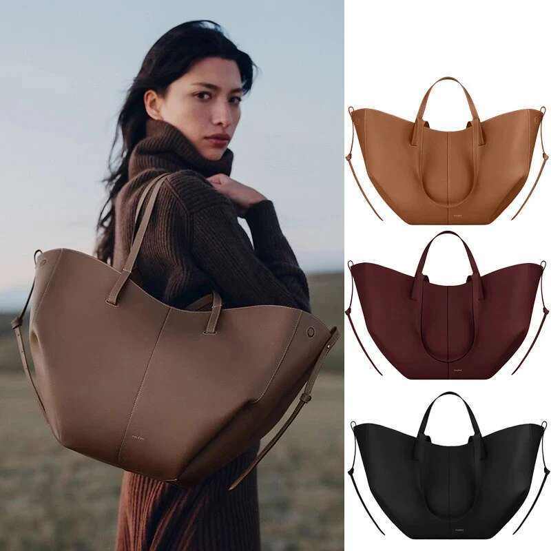 Large Capacity Wing Crossbody Handbag Retro European American Niche Bucket Armpit Tote Bag Fashion and Elegant Classic Style