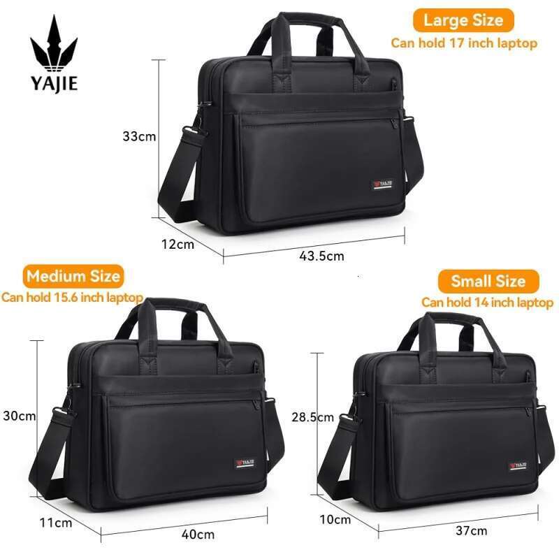 Briefcases For Men Canvas Tote Large Laptop Case 15.6 17 14 Inch Computer Bag Work Business Shoulder Office