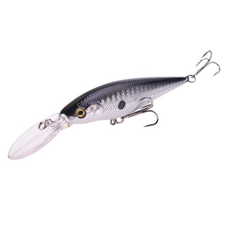 1 Pcs Floating Minnow Fishing Lures 11cm 10g Long Lips Wobblers Plastic Artificial Hard Bait With 6# Hooks Bass Pike Crankbaits Z250411