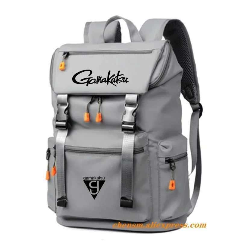 Gamakatsu Fashion Multi-Purpose Travel Outdoor Walking Camping Backpack Waterproof Fishing Bag Quality Large Capacity Backpack Z250411