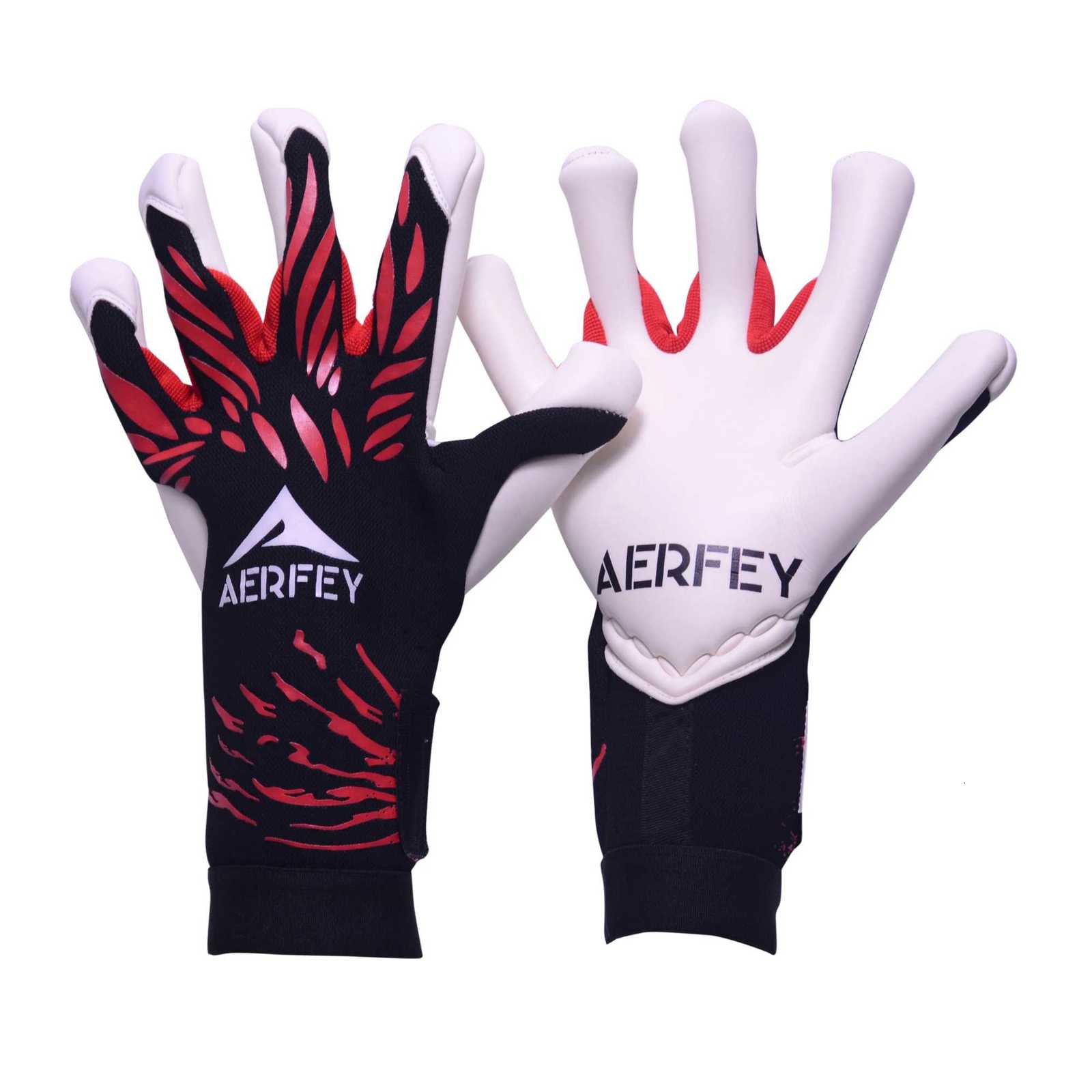 AERFEY Goalkeeper Gloves Strong Grip for Soccer Goalie Goalkeeper Gloves with Football Gloves for Kids Youth and AdultW251112
