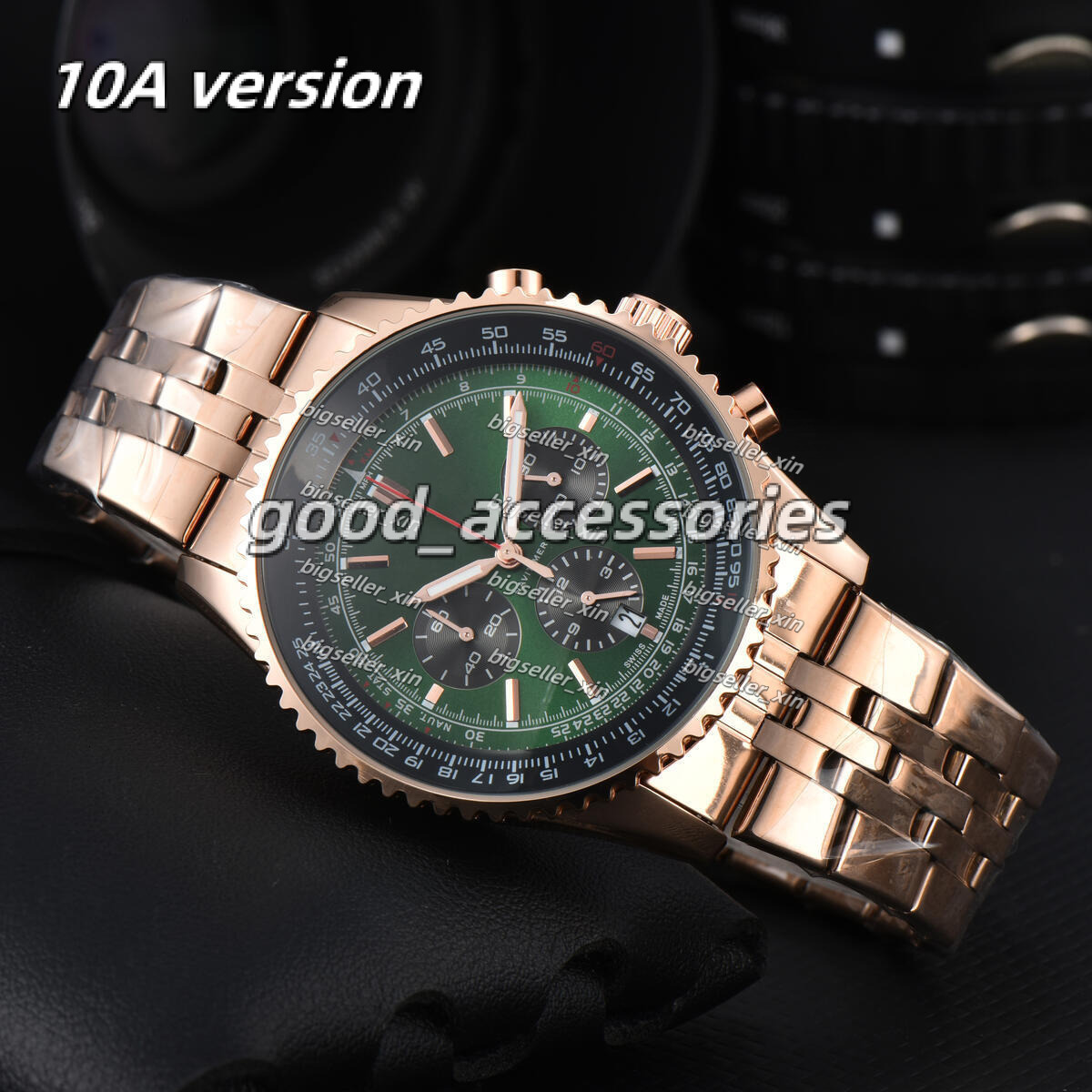 2025 10A breittling Designer Watches Men Navitimerly Watch Chronograph Manwatch Top Time Watch Six Pin Quartz Luxury Wristwatch Stainless Steel breighting 427