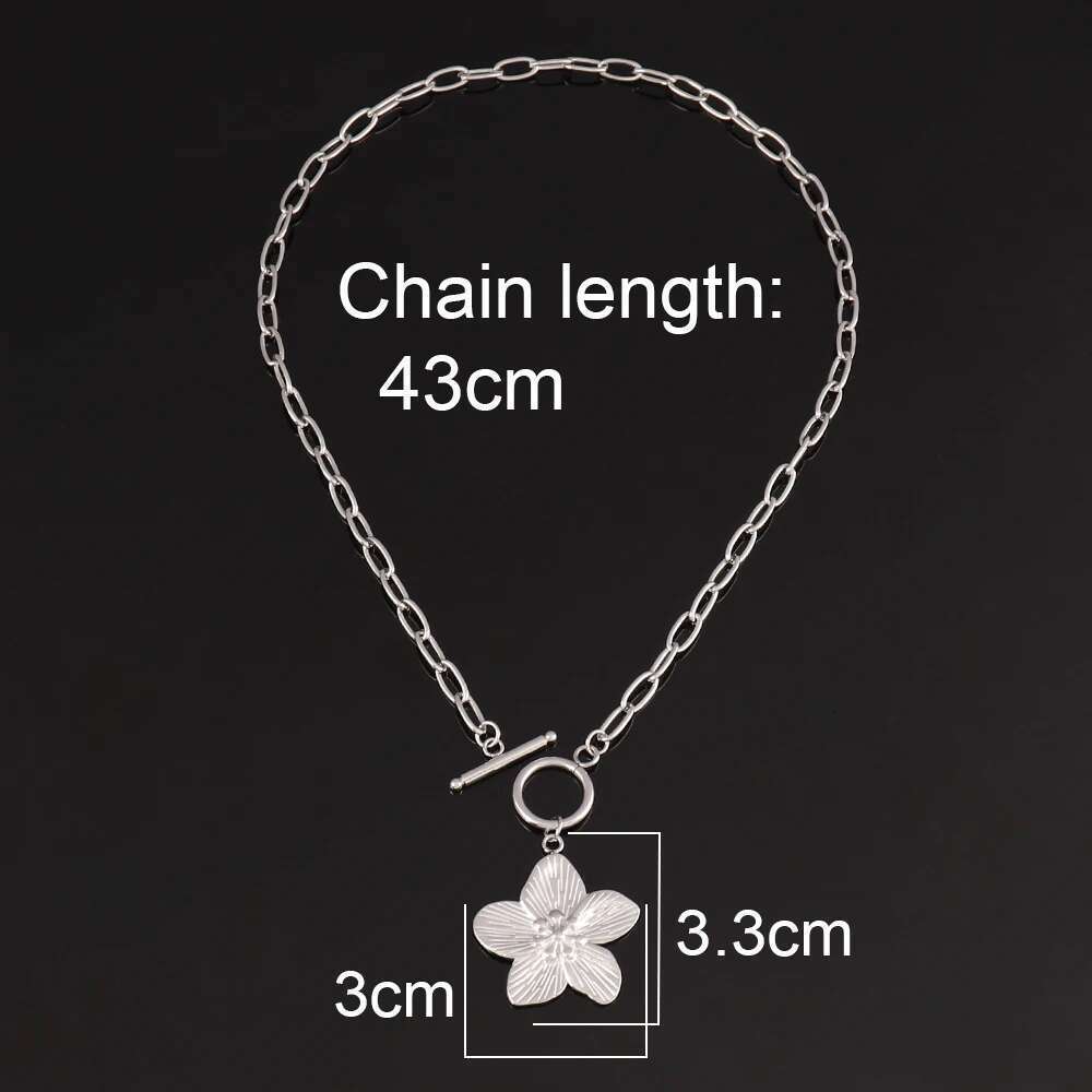 316L Stainless Steel Necklace for Women Fashion wer Pendant Chain Necklaces Femme Jewelry
