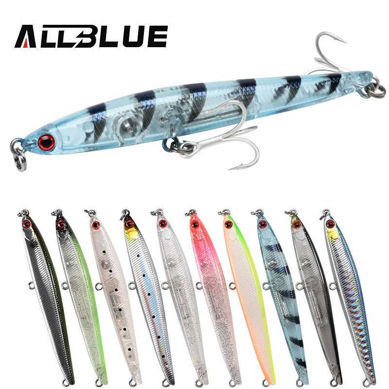 ALLBLUE SPEAR 90 Fishing Lure Stick 90mm/9g Sinking Pencil Longcast Shad 3D Eyes Tungsten Artificial Bait Bass Pike Tackle Z250411