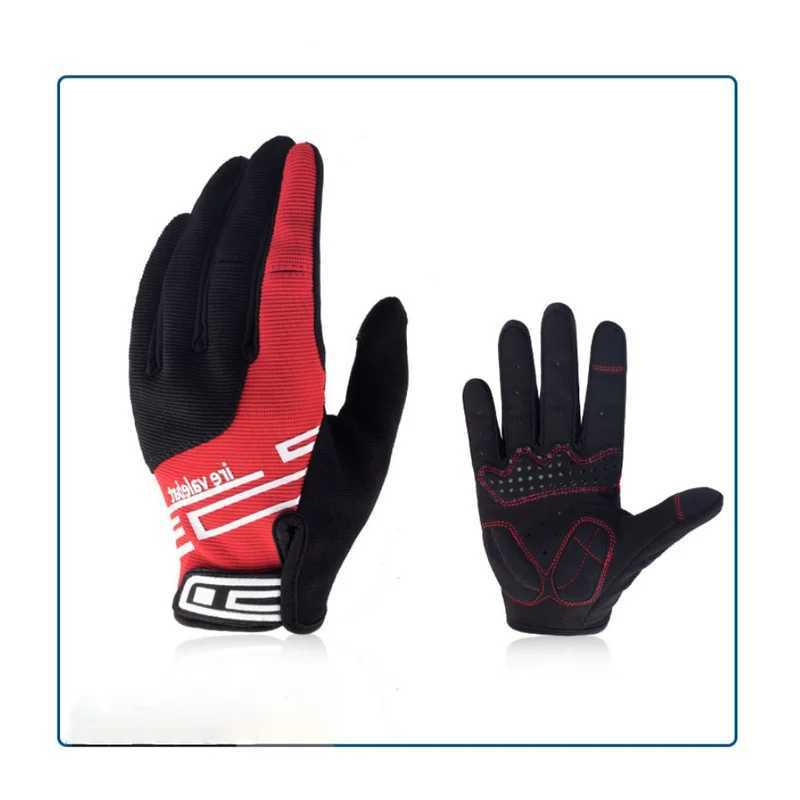 Summer Full Finger Cycling Gloves for Men Riding Bicycle Gloves Fitness Mountain Bicycle Gloves Outdoor Touchscreen Non-slipW251112