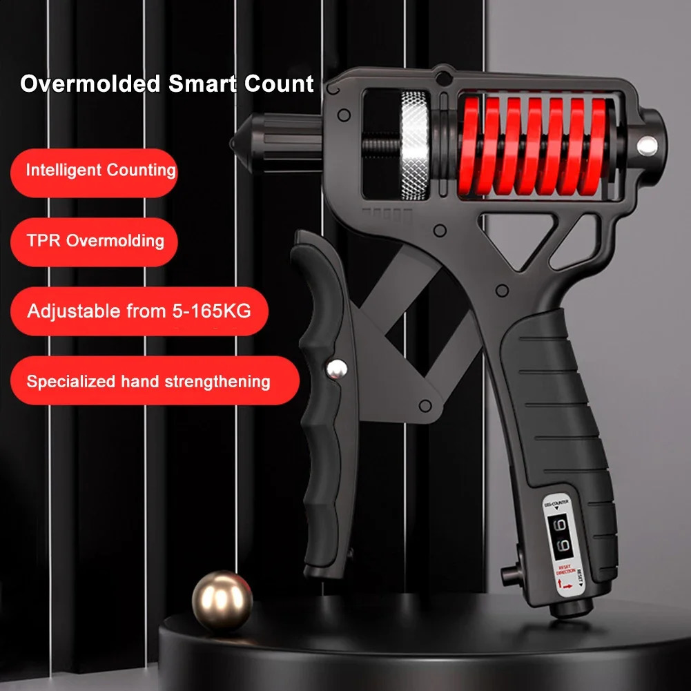 Hand Grip Strengthener Hand Gripper Nonslip Grip Strength Trainer Adjustable Resistance 5-165KG for Strong Wrists Fingers Hands 250410