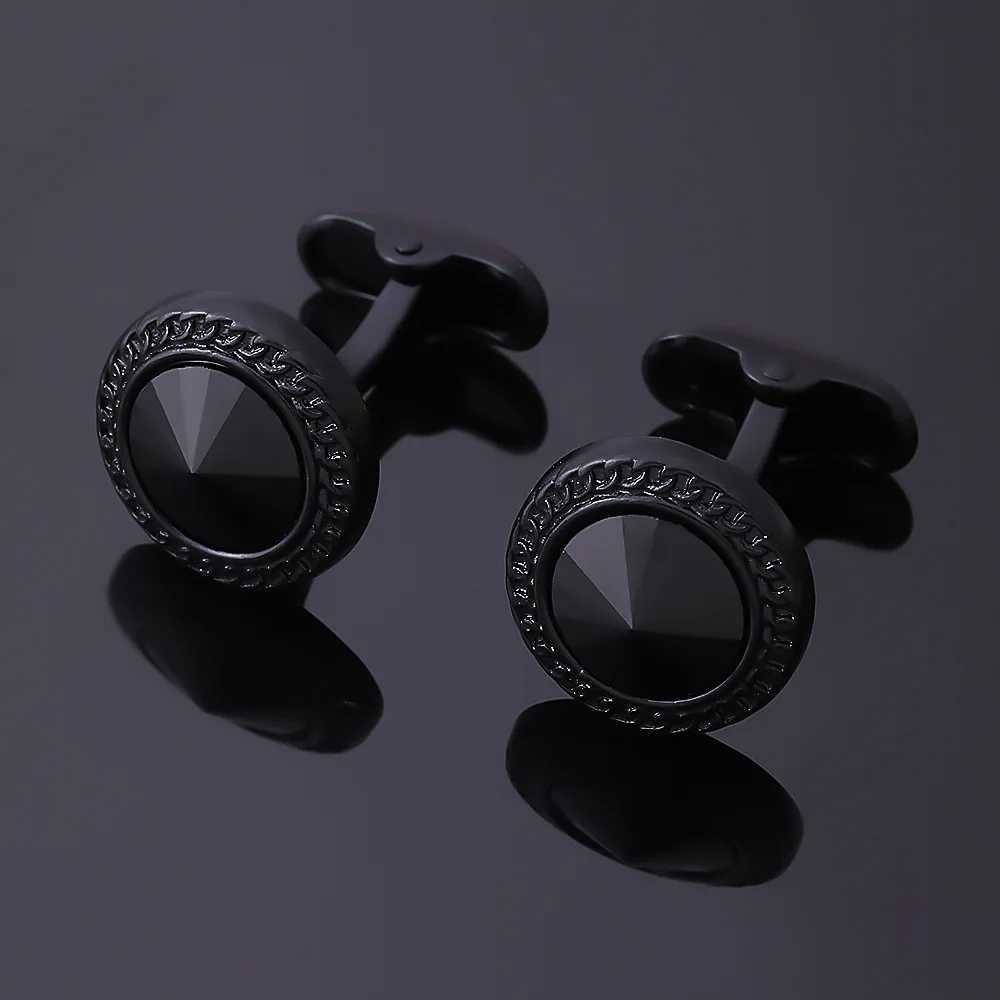 French Geometric Round Cufflinks Fashion Mens Business Banquet Set Shirt Cufflinks Button Luxury Wedding Cufflinks Gift 2024T250412