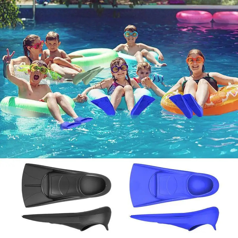 Swim Fins Adult 1 Pair Travel Fins Snorkeling Anti-Slip Fins Snorkeling Silicone Swimming Training Fins For Women Men Training 250411