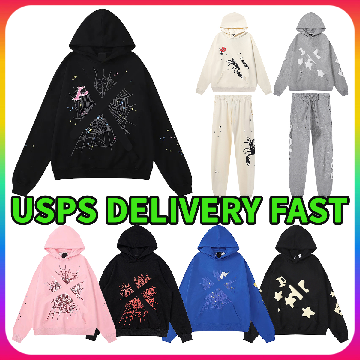 designer mens hoodie hoodies for men designer sweats off whitehoody sweatshirts mens clothing hoodie Hoodie pants bubble printed hoodies clothing tracksuits02