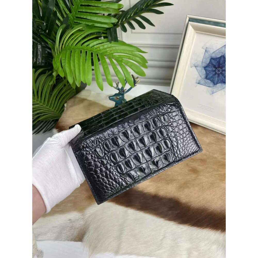 2024 Fashion Business Men's Alligator Wallets Crocodile Genuine Leather Long Organizer Wallet Boy Brand Card Holder Purse