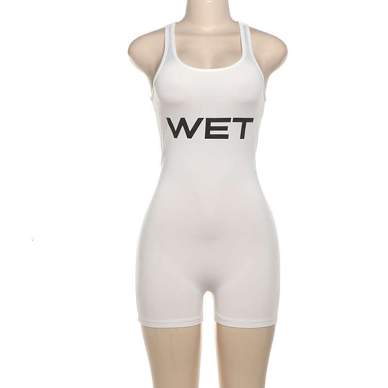 Women's Wear Women's Summer New Fashion And Sexy Backless Solid Color Suspended Sports Tight Jumpsuit