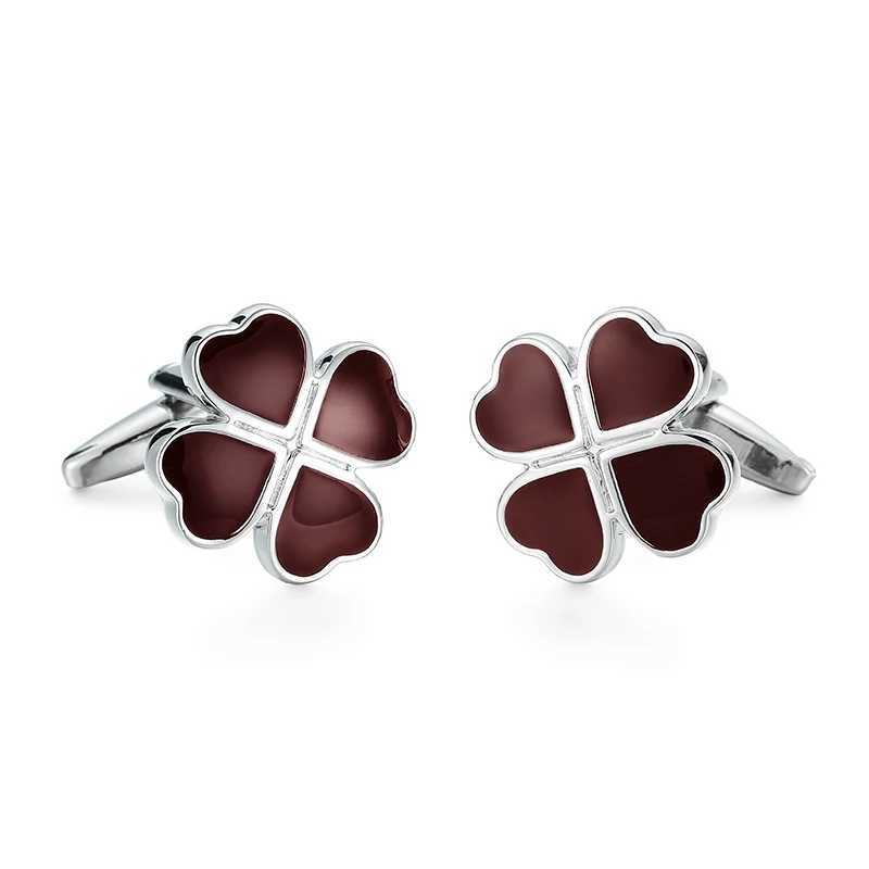 High quality mens French shirt cufflinks with red design cuff button set accESSories jewelry giftsT250412