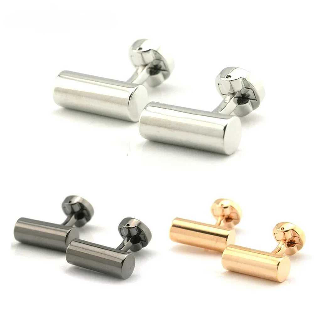 French shirt buttons mens cylindrical jewelry accessories gentlemens business party clothing cufflinks friends Fathers Day giftsT250412