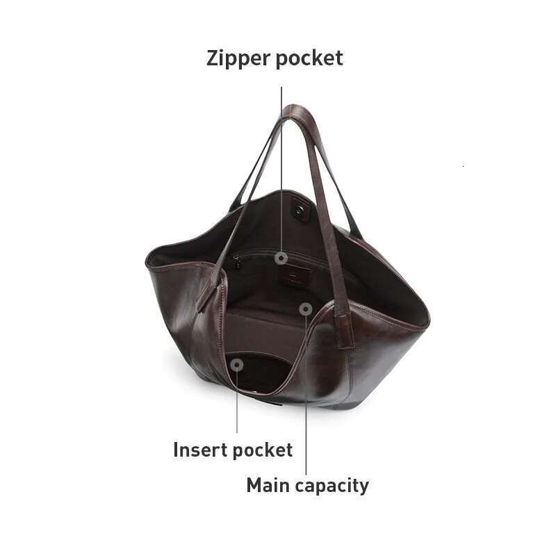 LA FESTIN Original Tote For Women Shoulder Leather Trend Handbags Large Capacity Fashion Designer Lady Bag