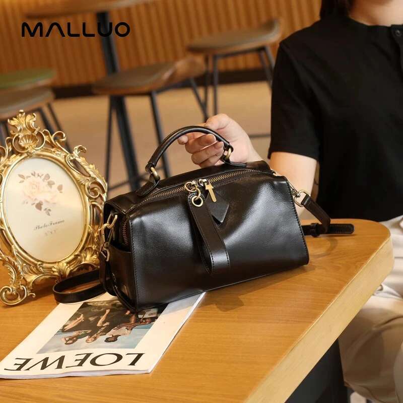 Designer Bag Genuine Leather Solid Color Shoulder Crossbody Bag For Women Designer Bags Female Messenger Tote Women's Handbag For Lady