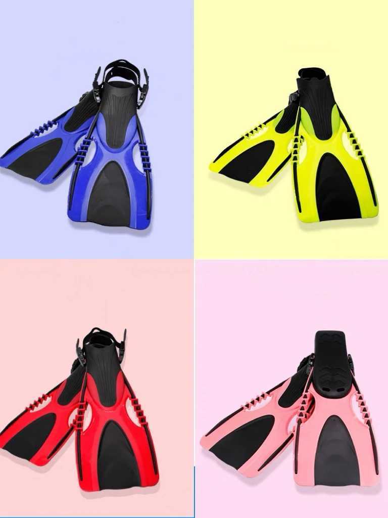 QYQ Professional Long Fin Swimming Fin Adult Inflatable Foot Flip Cover Youth Free Diving Fin Water Sports Lightweight EquipmentY250412