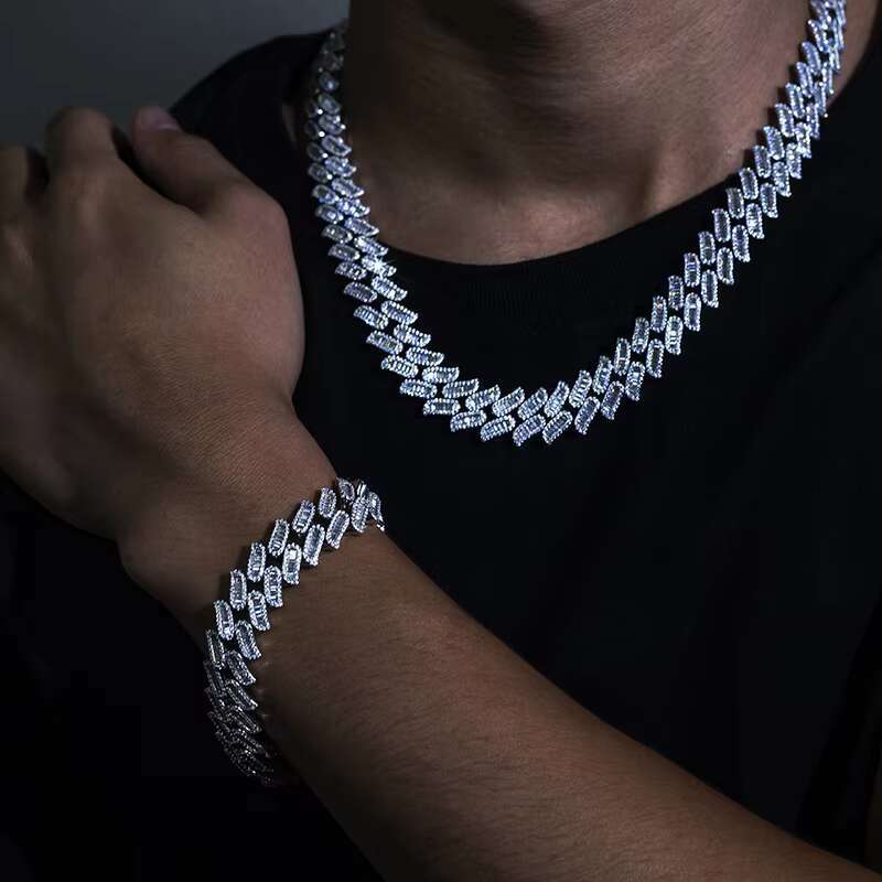 Hiphop Jewelry Necklace Ice Out Moxit Cuban k Chain