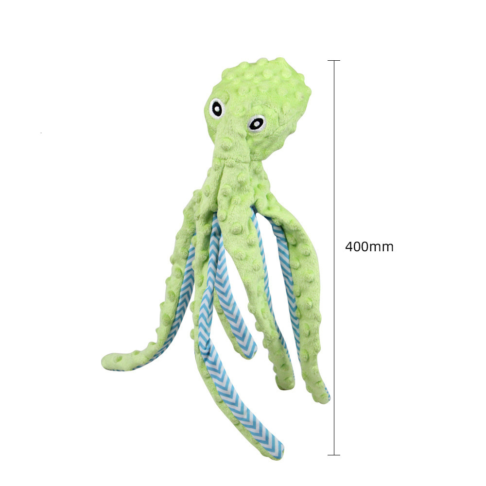 Amazon Cross border Teddy Dog Toys Pet Plush Octopus Voice Making Dog Toys Grinding Teeth Resistant Cat and Dog Supplies