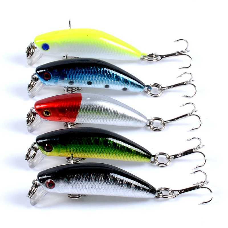 1PCS Floating Minnow Fishing Lure 4.5cm 2.8g Lifelike Plastic Wobbler Crankbaits 3D Eyes Isca Artficial Hard Bait Carp Fishing Z250411
