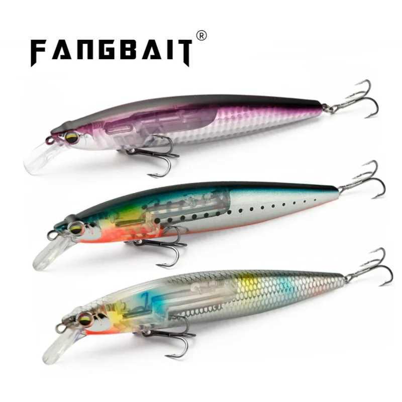 Fangbait Floating Minnow 2024 Long Casting Hard Bait Flash Blade Slient Assassin 120F Boost Wobblers for Fishing Seabass Trout Z250411