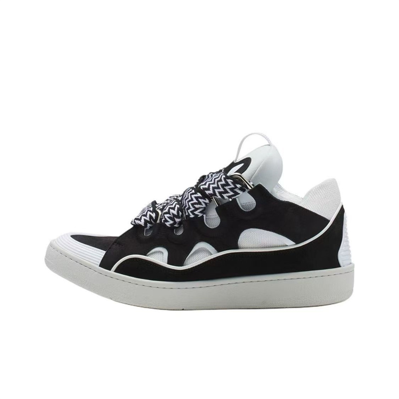 Designer Casual Shoes For Men Women Leather Curb Sneakers Luxury Paris Embossed Trainer Nappa Calfskin Platform Sneaker Extraordinary Outdoor Mens Trainers