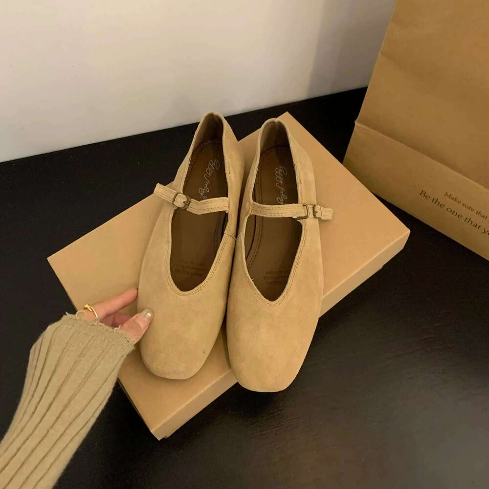 Bailamos Brand New Women Flats Round Toe Shallow Slip On Ladies Casual Ballet Soft Real Leather Eelgant Dress Shoes Size41