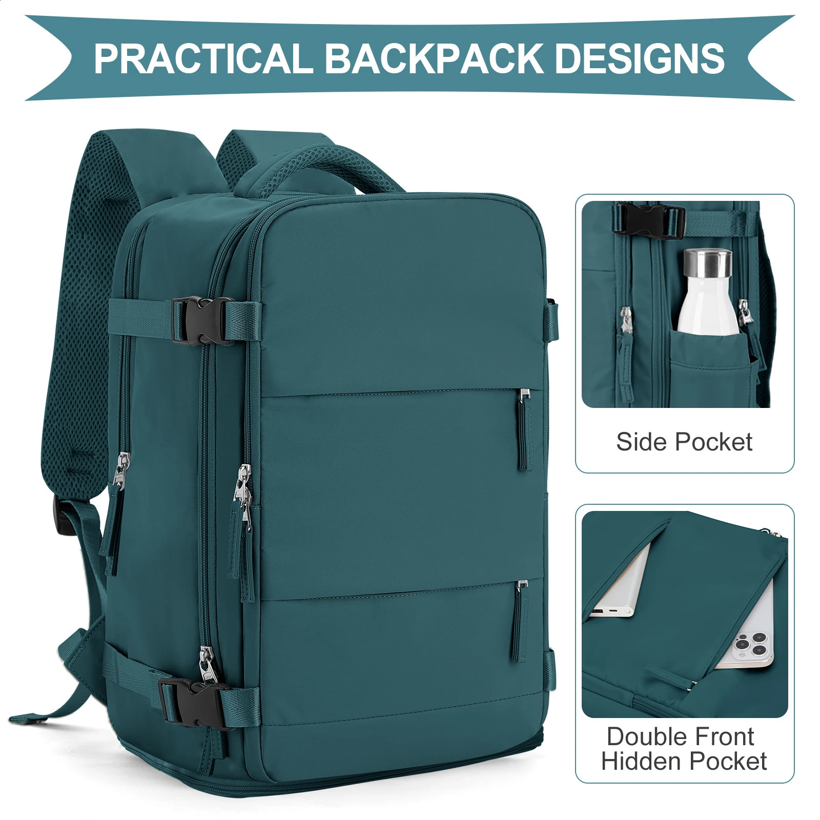 Backpack Travel Cabin Airplane 40x20x25 Ryanair Hand Luggage 40x20x25 rucksack damen Backpack Men Work Bag Laptop Backpack250403
