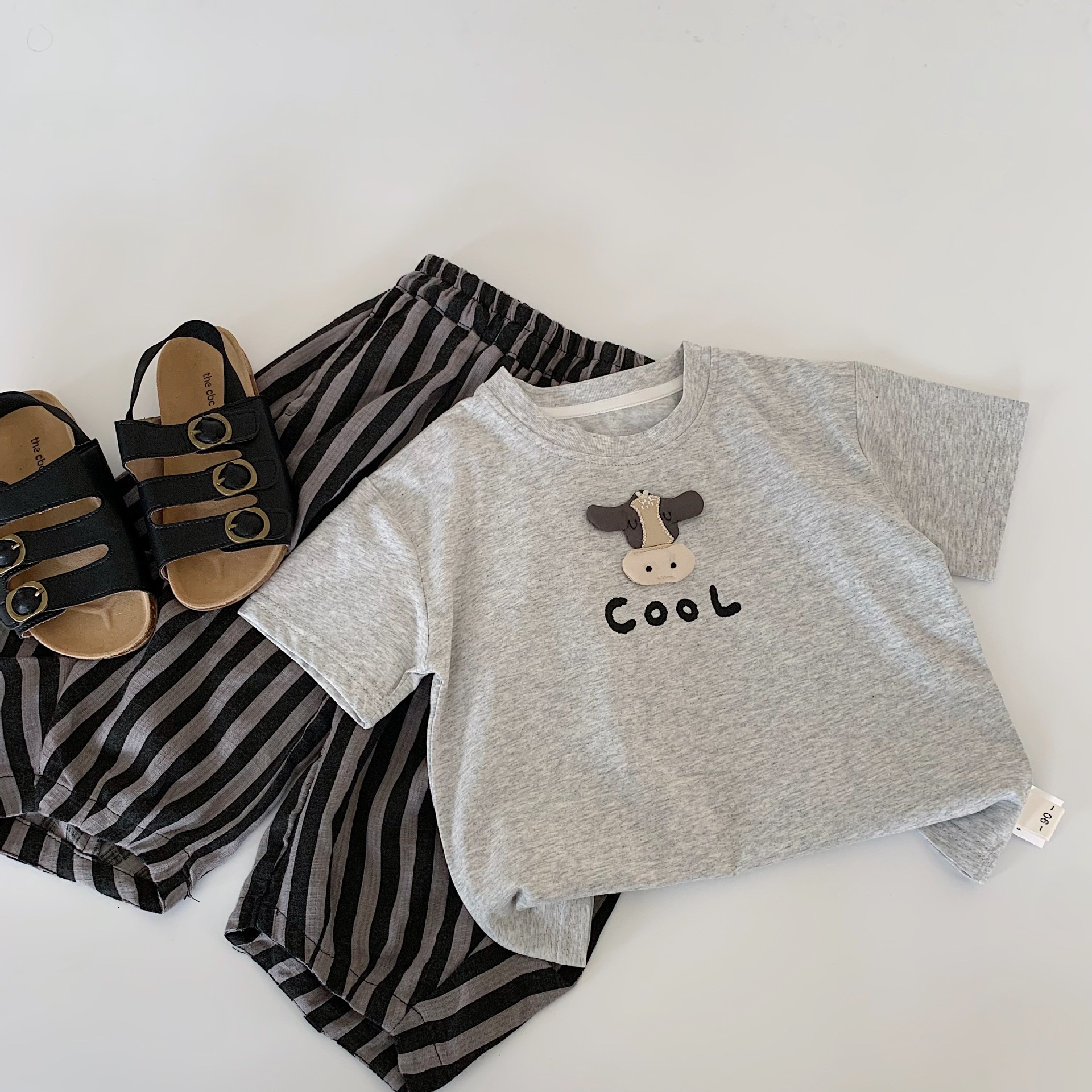 Ddmyshoesvip Boys T Shirt Summer Outfit New Korean Version Children S Cartoon Short Sleeved Top Baby Pullover A Level
