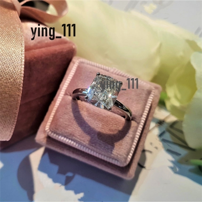 Elegant 3.0 CT Cushion Lab Diamond Engagement Ring with IGI Certification Hidden Halo for Weddings