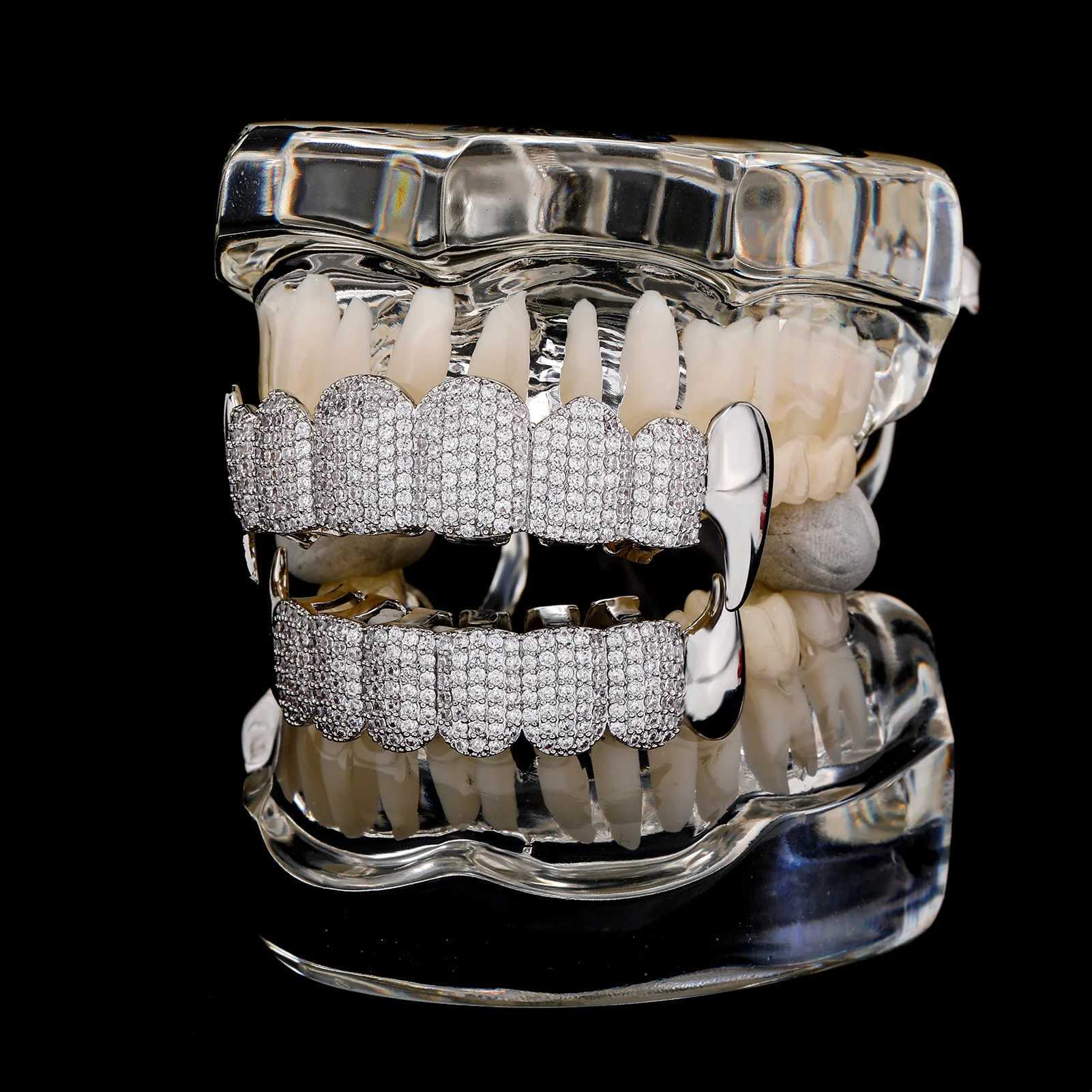 JINAO 2023 New HIP HOP Star Design High Quality Ice Cravejado AAA+Cubic Zircon Grillz Free Jewelry Delivery W250412
