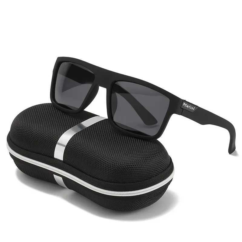 2024 Square Polarized Sunglasses Men Women Classic Sports Outdoor Fishing Travel Colorful Sun Glasses UV400 Goggles Z250411