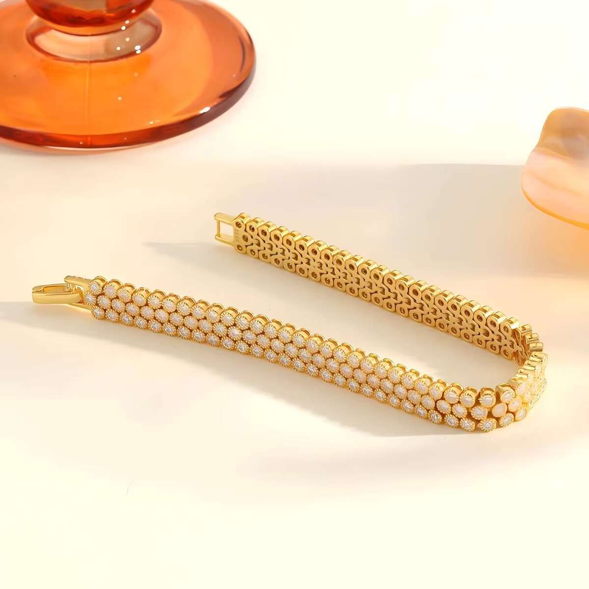 19mm S925 Silver Moissanite Bracelet Luxury Design Fashion and Versatile Hand Accessory