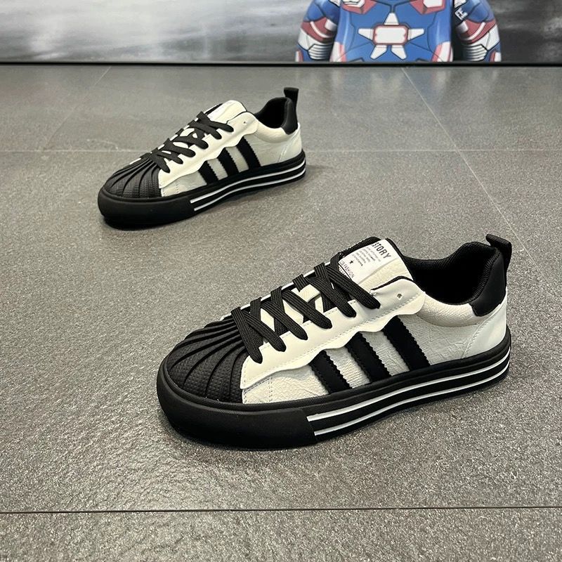 designer shoes new Men's shoes autumn and winter trendy sports shoes fashionable and versatile soft sole height increasing casual skateboard shoe
