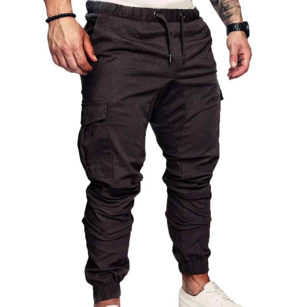 Spring and summer fashion mens drawstring adjustable pocket pants new casual mens pants jogging slim fit striped clothingXJ250412