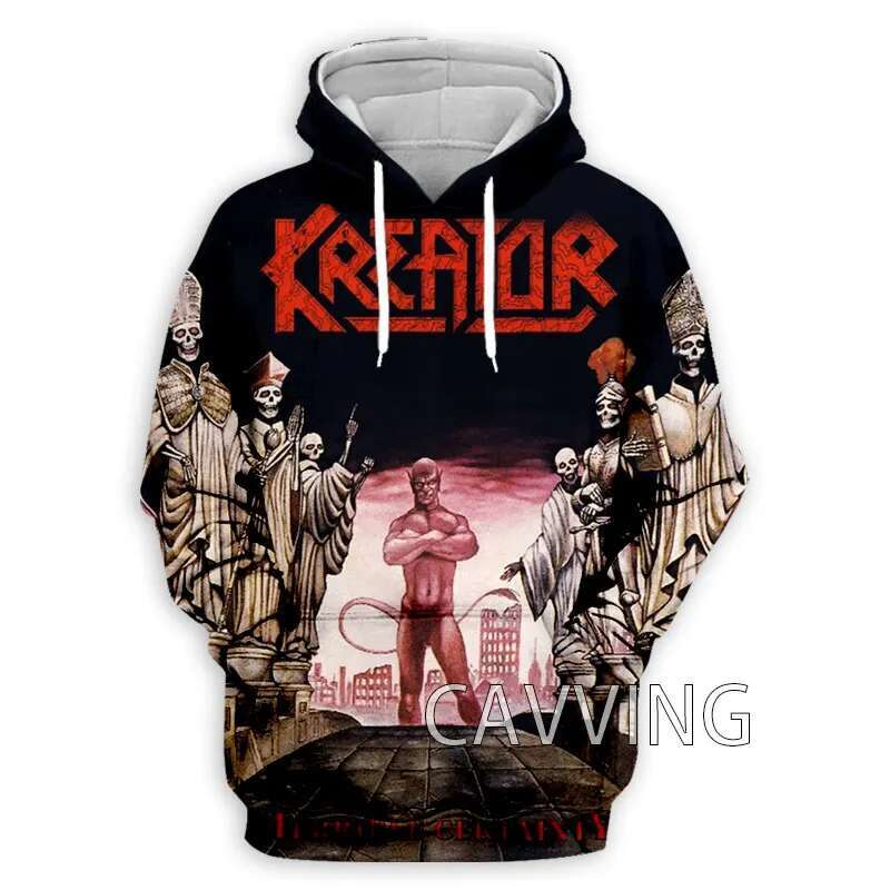 New Fashion Women/Men's 3D Print Kreator Hoodies Hooded Haruku Hoodie Sweatshirts Tops J01