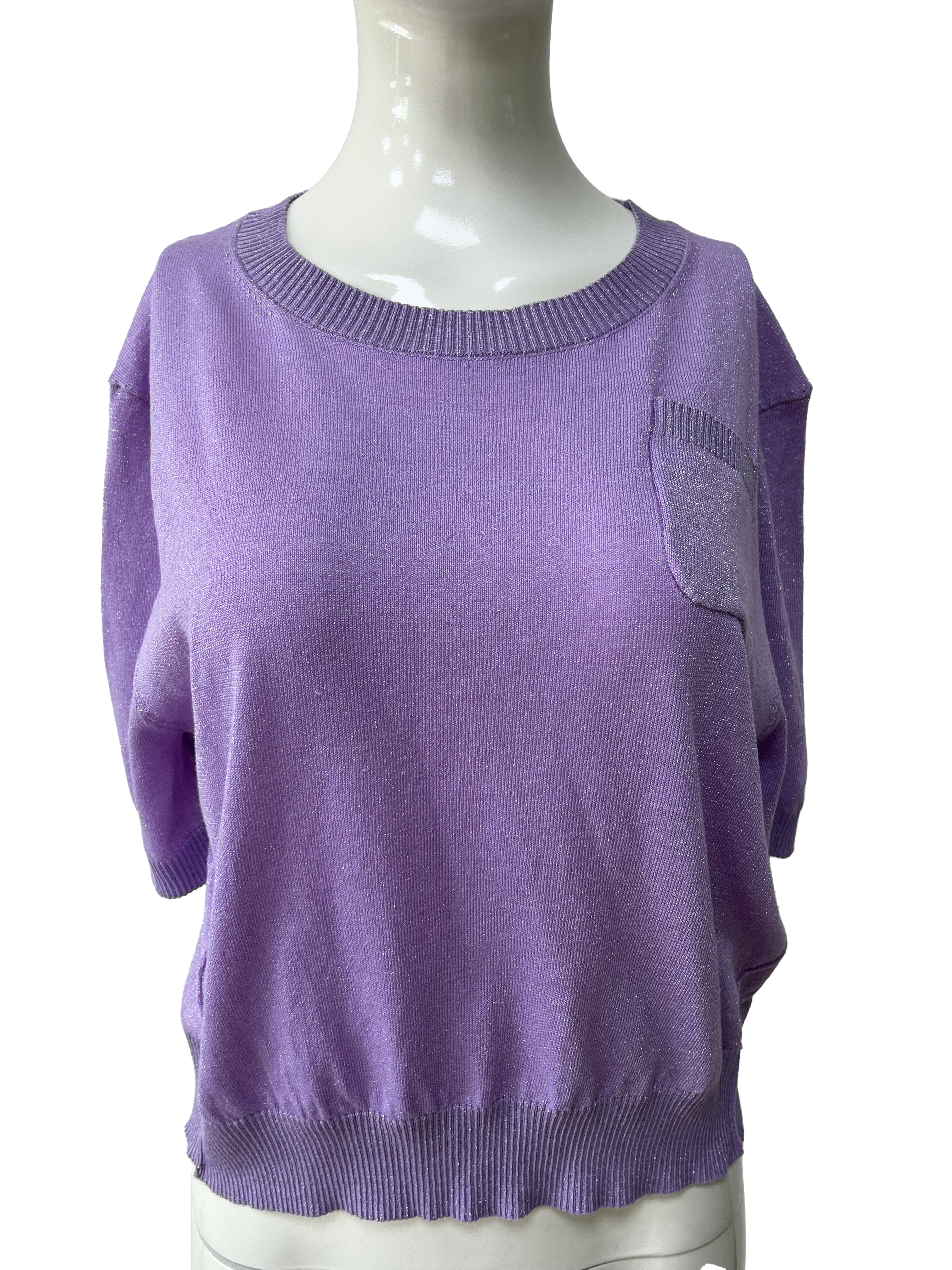 Classic Ladies' Round Neck Top Versatile Short Sleeved Shirt for Daily Use