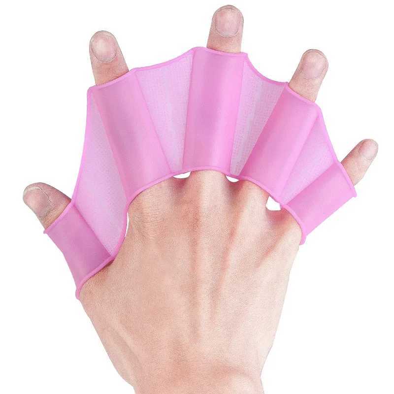 Swimmers Flippers silicone fingers flexible duck feet suitable for children and adults freestyle coaching hands and foot padsY250412
