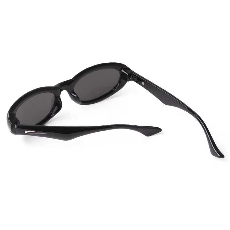 Trend Oval Rectangle Sunglasses Women Brand Cat Eye Shades Eyewear Tortoiseshell Rivets Frame Green Men Sun Glasses Female UV400 Z250411