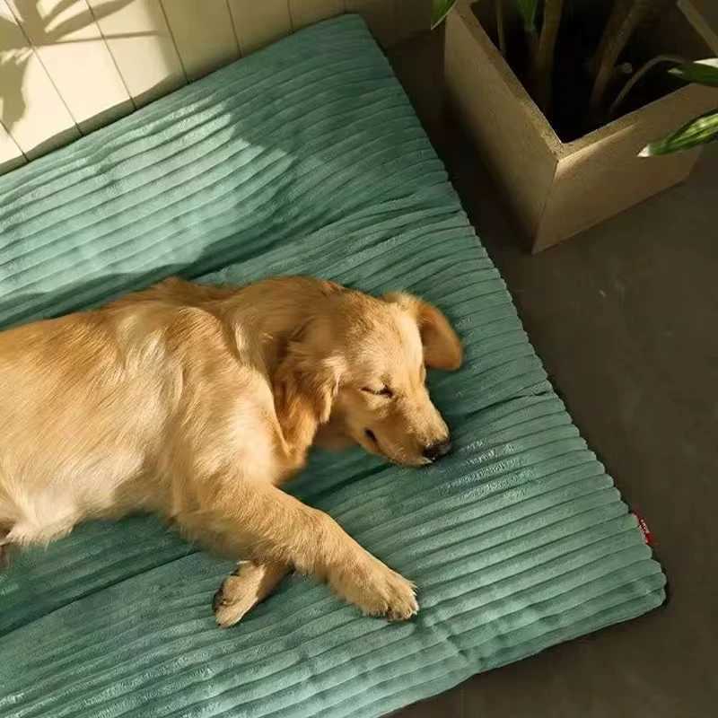 Big Dog Bed Soft Coral Pet Sleep Mat Thick Size Dog Cat Mat Non slip Detachable Washable Dog Sofa Pet Supplies X250412