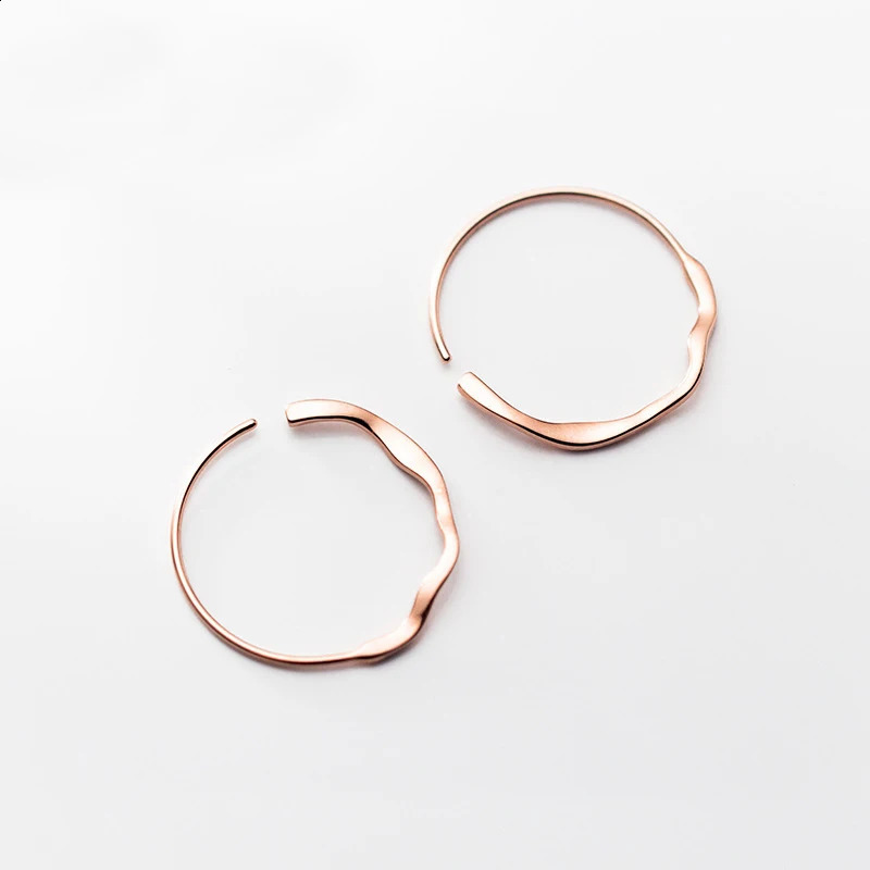 MloveAcc 100% pure silver jewelry Korean OL style minimalist circular ring earrings fashion jewelry 250409