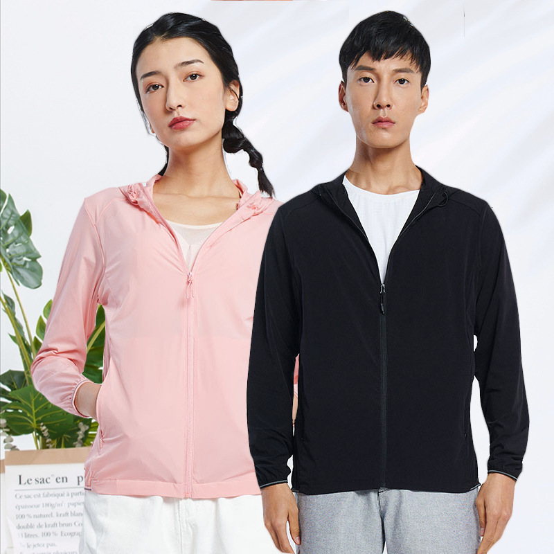 Upf40 Outdoor Windbreaker Summer Sunscreen Shirt Mens and Womens Skin Clothes Waterproof Jacket Coat Summer Ice Silk Sunscreen Clothing
