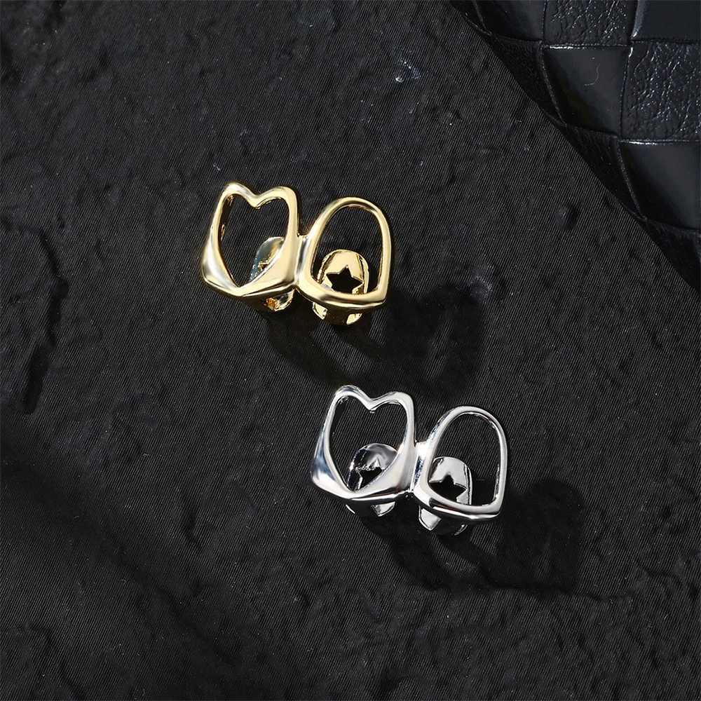 1 piece of single hip-hop star heart-shaped tooth pattern Grilz detachable teeth grill teeth punk tooth cap W250412