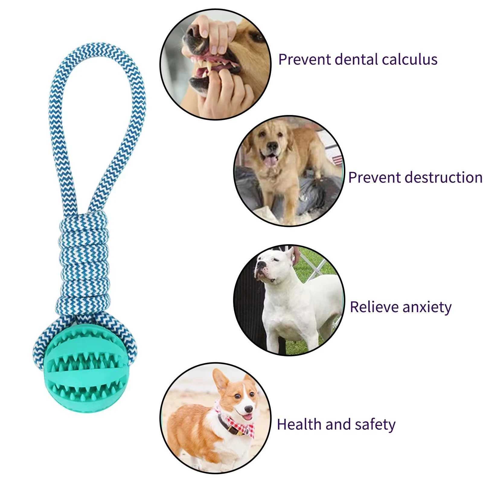 High Quality Interactive ice skating ball toy with rope suitable for large dogs bite chew resistant and small dog training pet accessori T2504012