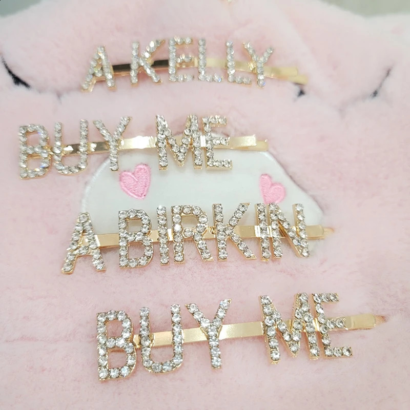 The Crystal Word hair clip set bought me a bicycle and key 250410