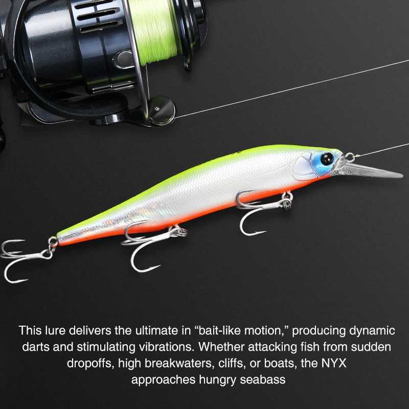 TSURINOYA 115S NYX SinKing Minnow Jerkbait 18.5g 115mm Saltwater Tungsten Weight System Artificial Professional Fishing Lure Z250411