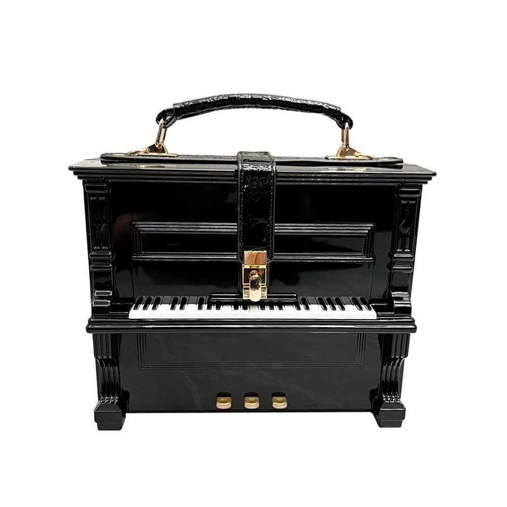 Wallet and Handbag Luxury Designer Cross Shoulder Bag Womens Piano Shaped Handbag Wallet Messenger BagXJ250412